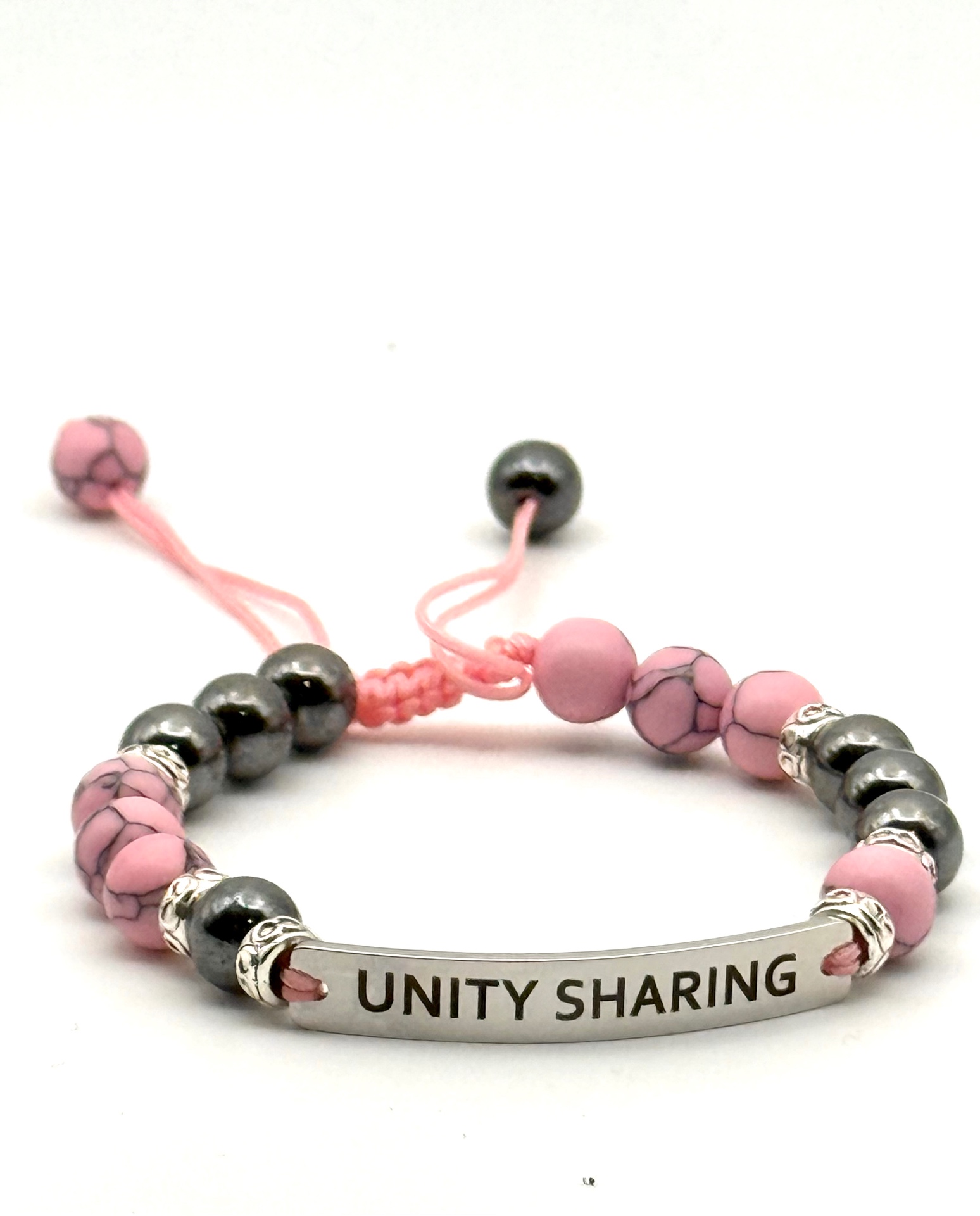 Unity Sharing Blush & Silver bracelet